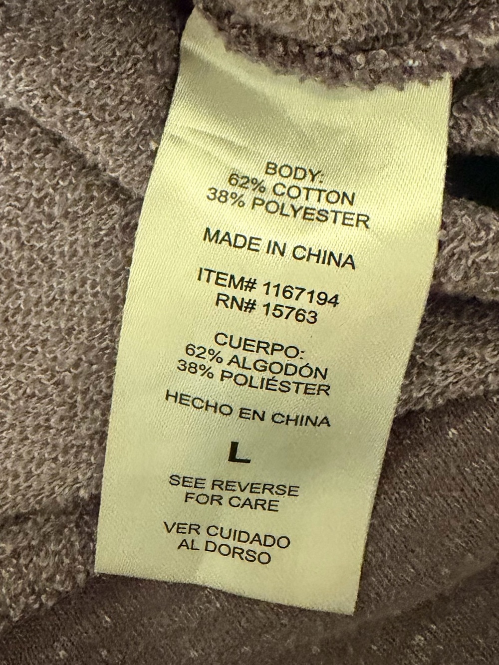 Champion Women's French Terry Striped Lavender Hoodie - Size L - NWOT - Picture 10 of 12